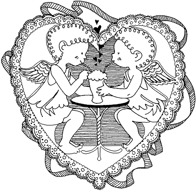 Walentynki kolorowanki